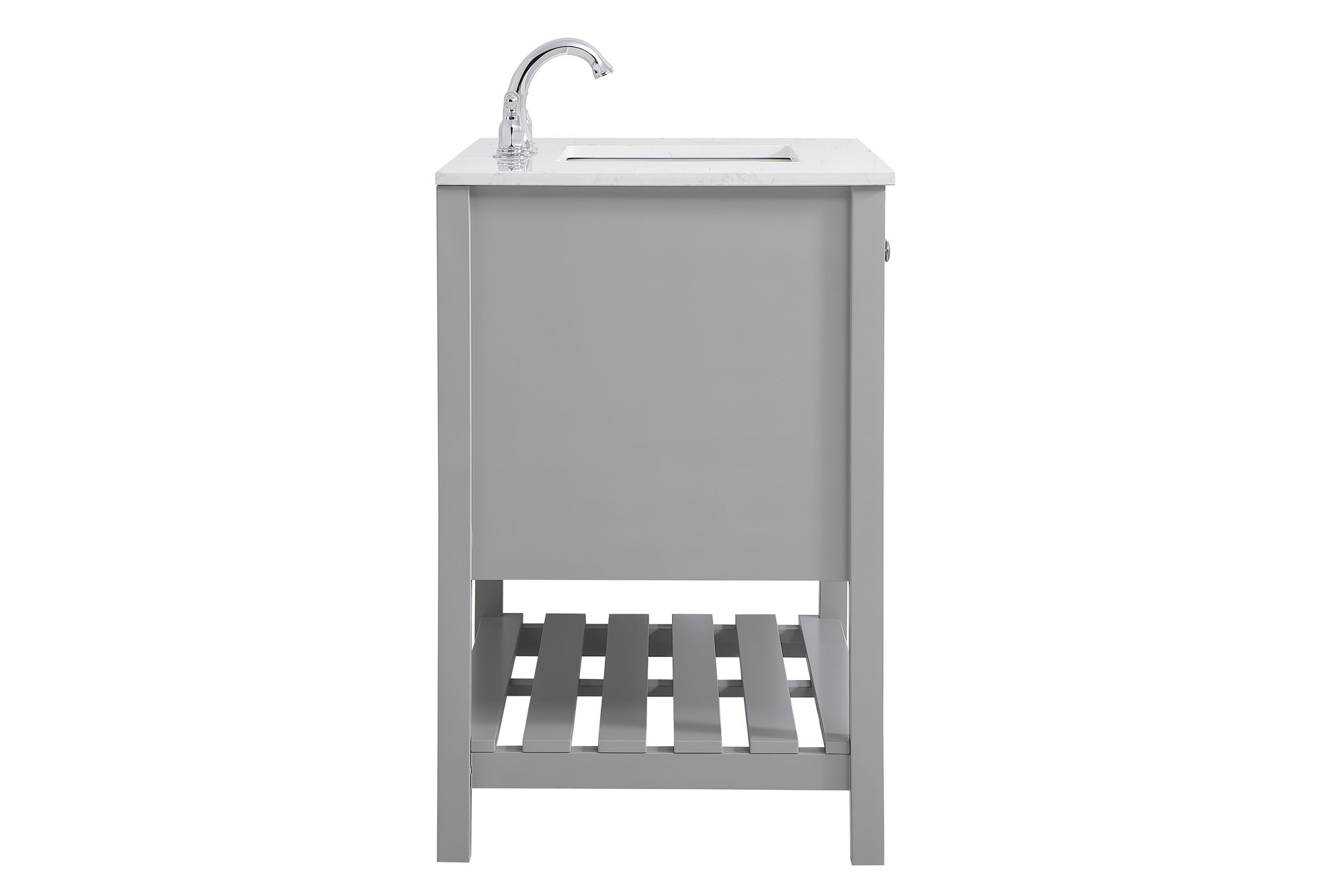 Theo 36" Wide Gray 2-Drawer Single Sink Bathroom Vanity