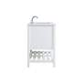Theo 42" Wide White 2-Drawer Single Sink Bathroom Vanity