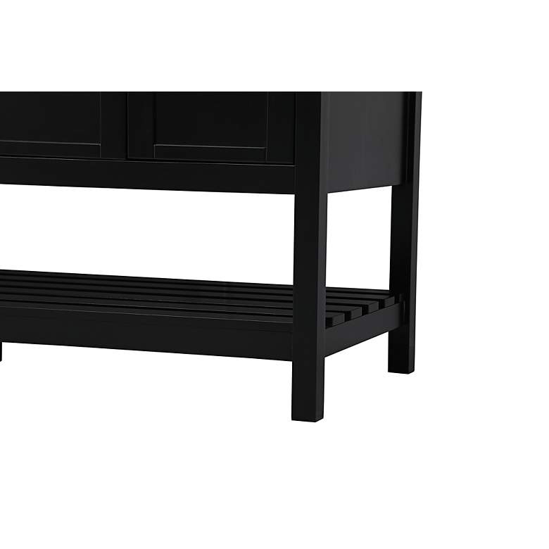 Image 6 Theo 60" Wide Black 2-Drawer Double Sink Bathroom Vanity more views