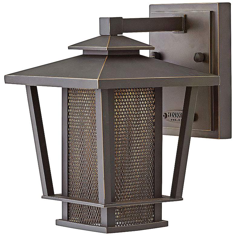 Image 1 Theo 8 3/4" High Oil Rubbed Bronze LED Outdoor Wall Light