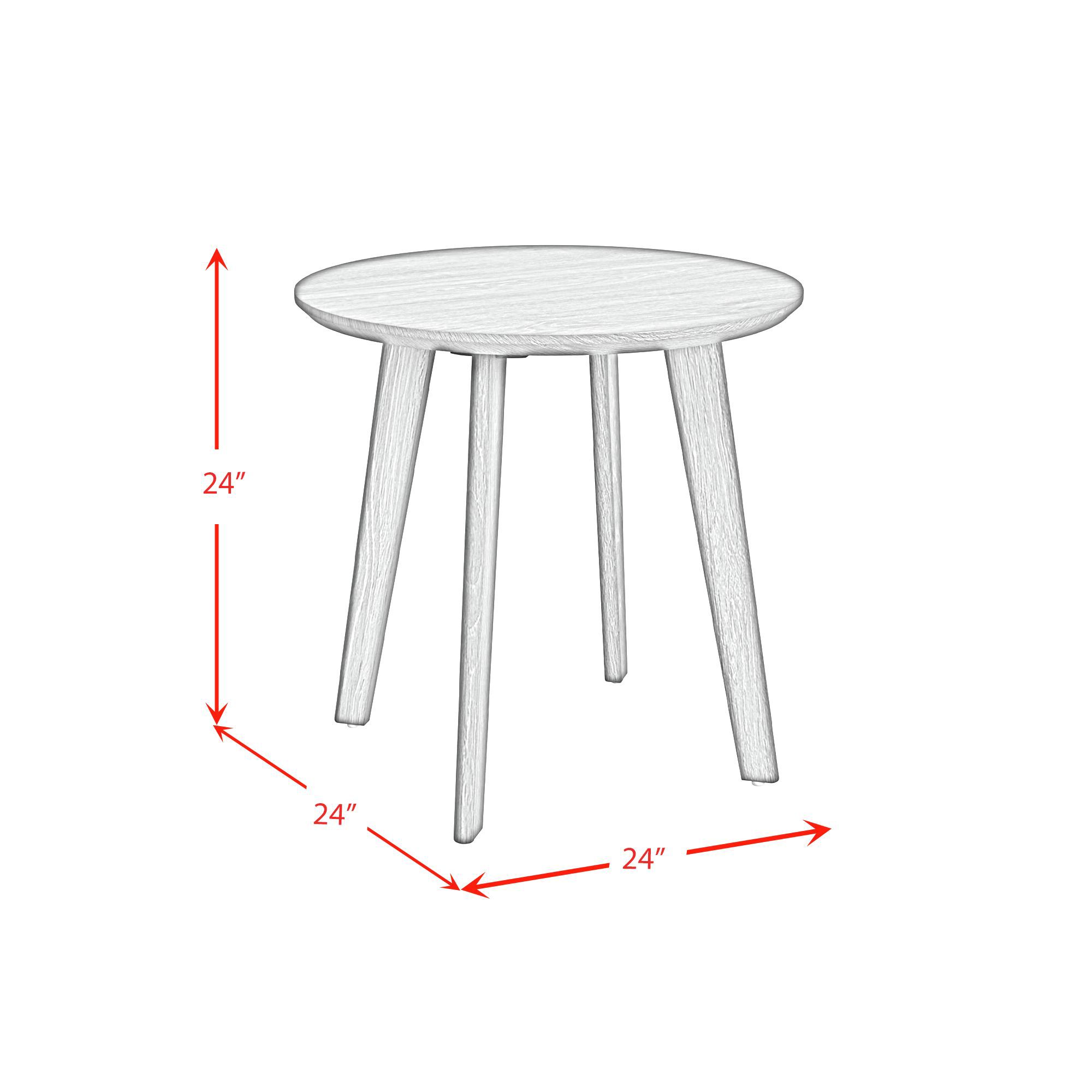 Theo Walnut Wood 3-Piece Occasional Table Set