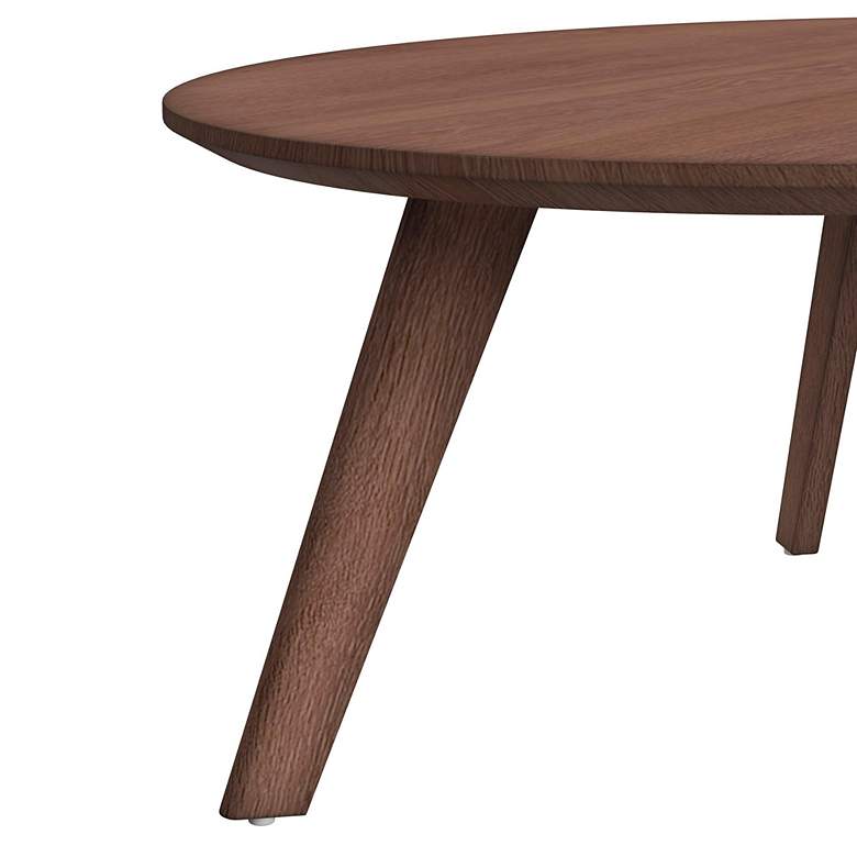 Image 5 Theo Walnut Wood 3-Piece Occasional Table Set more views