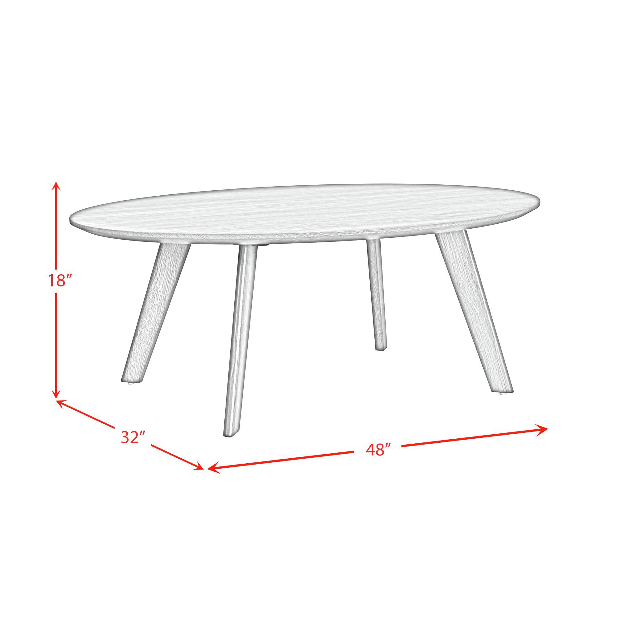 Theo Walnut Wood 3-Piece Occasional Table Set