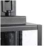 2_Theoa 10.6" High Black Glass Outdoor Wall Light more views