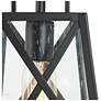 2_Theoa 11" High Black Glass Outdoor Hanging Light more views