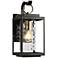 Theoa 13.2" High Black and Gold Glass Outdoor Light