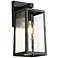 Theoa 5.9" Wide Black 1-Light Outdoor Wall Light