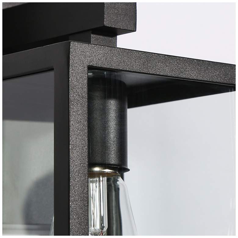 Image 5 Theoa 5.9" Wide Black 1-Light Outdoor Wall Light more views
