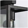 5_Theoa 5.9" Wide Black 1-Light Outdoor Wall Light more views