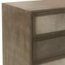 2_Theodore 32" Wide Cow Hide Leather 3-Drawer Accent Chest more views
