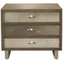 4_Theodore 32" Wide Cow Hide Leather 3-Drawer Accent Chest more views