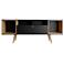 Theodore 62.99 TV Stand in Black and Cinnamon