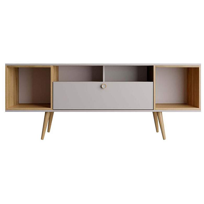 Image 1 Theodore 62.99 TV Stand in Off White and Cinnamon