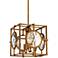 Theresa 12 1/2" Wide 4-Light Cube Pendant