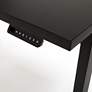 Thermal Fused Black 47" Wide Adjustable Electric Lift Desk in scene