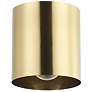 Theron 4.75" Wide Aged Brass Flush Mount