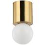 Thumbnail1 of Theron 4.75" Wide Globe Aged Brass Flush Mount