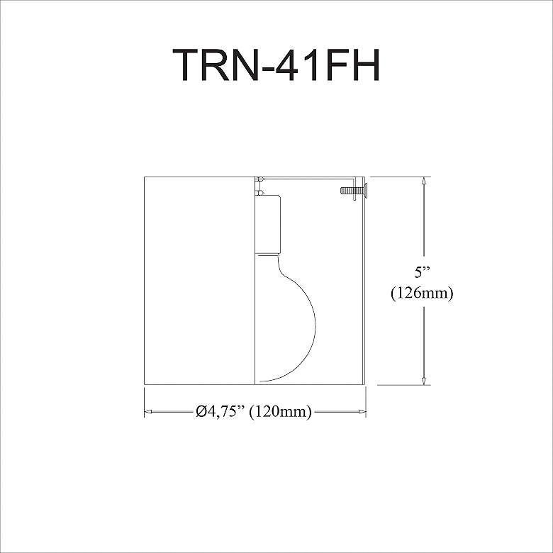 Image 3 Theron 4.75" Wide Matte Black Flush Mount more views