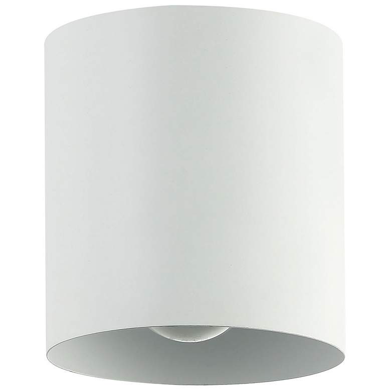 Image 1 Theron 4.75 inch Wide Matte White Flush Mount