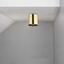 3_Theron 4 3/4" Wide Aged Brass Ceiling Light more views