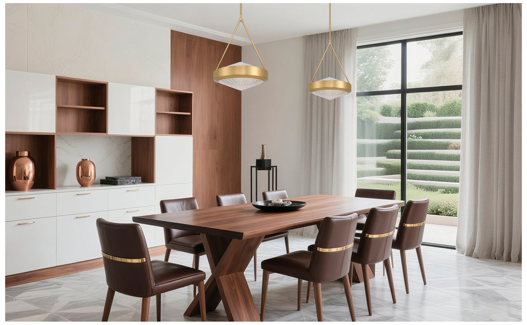 Image 7 Thesis Agate 15" 3 Light Champagne Gold Pendant Light more views