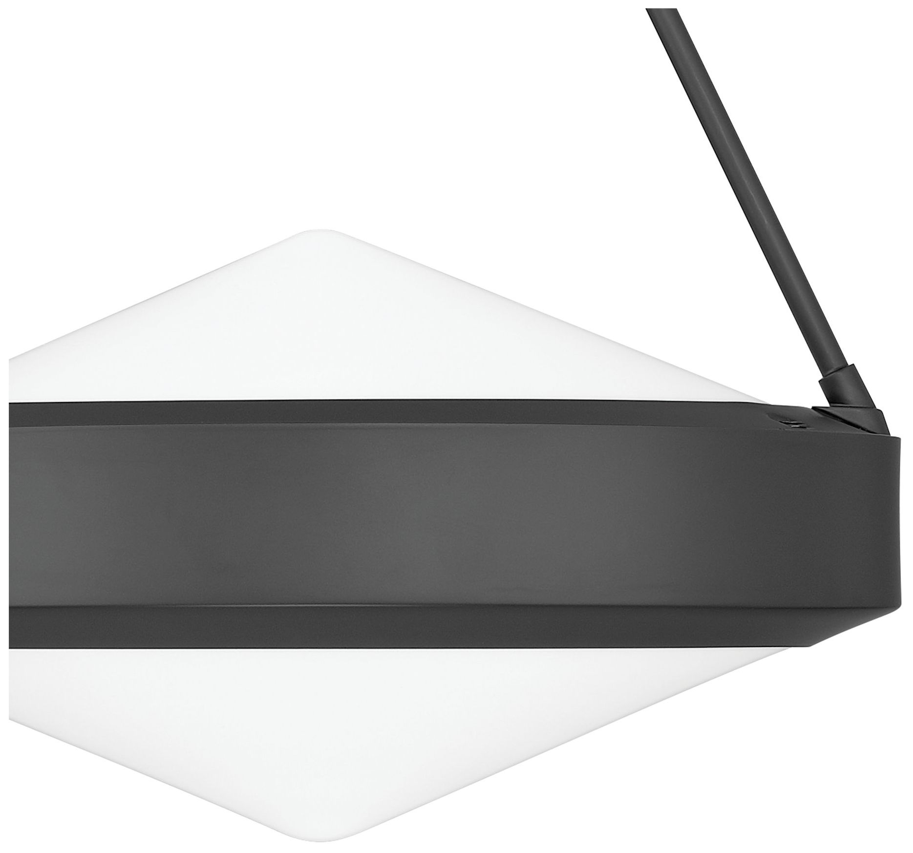 Image 4 Thesis Agate 15" 3 Light Matte Black Pendant Light with Opal Glass Shade more views