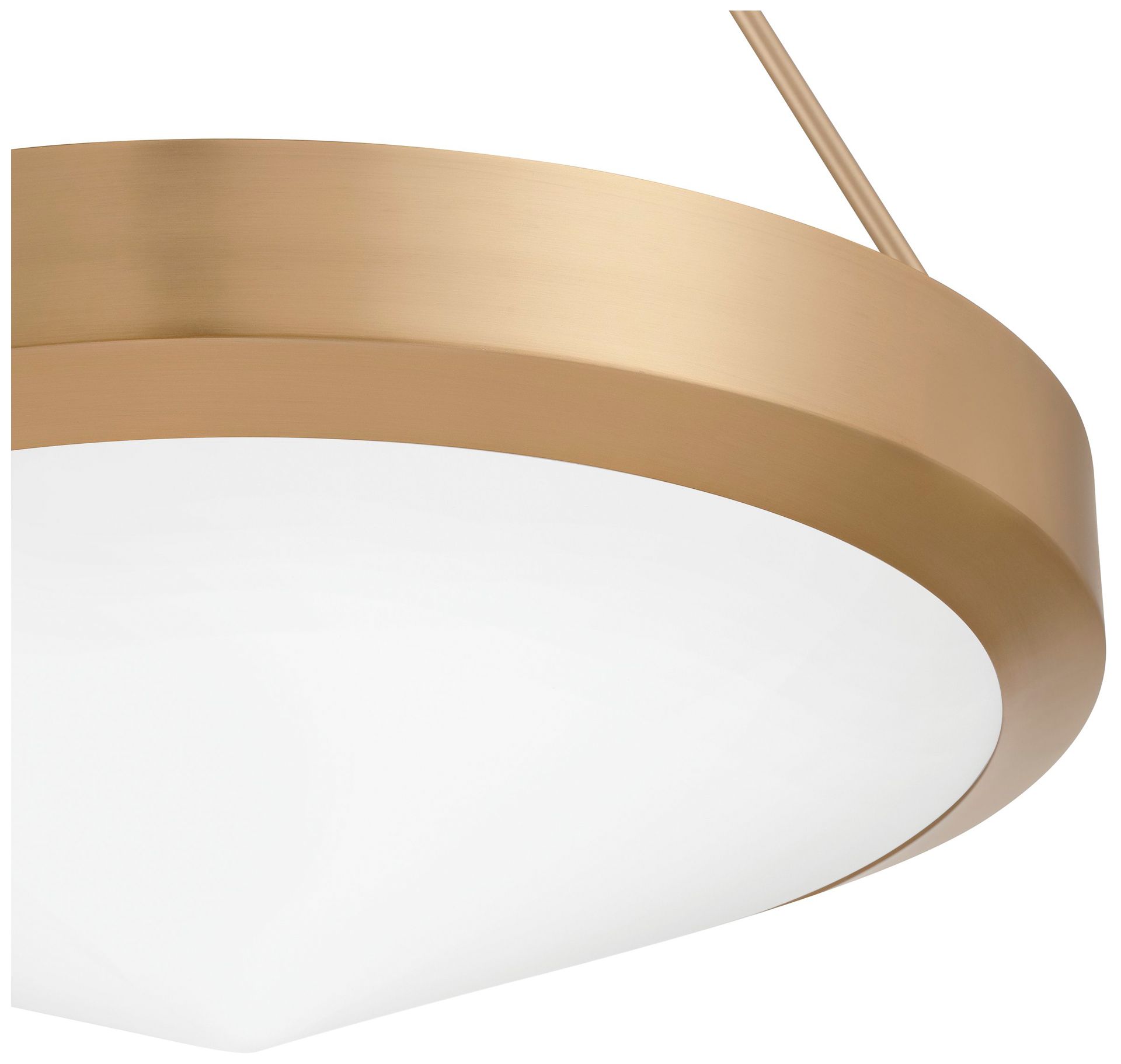 Image 4 Thesis Agate 20" 4 Light Champagne Gold Pendant Light with Opal Glass Shade more views