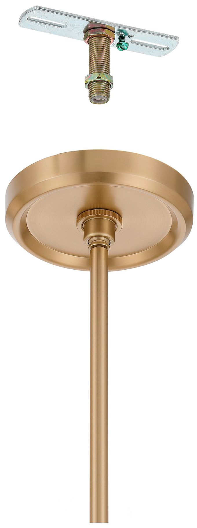 Image 5 Thesis Agate 20" 4 Light Champagne Gold Pendant Light with Opal Glass Shade more views