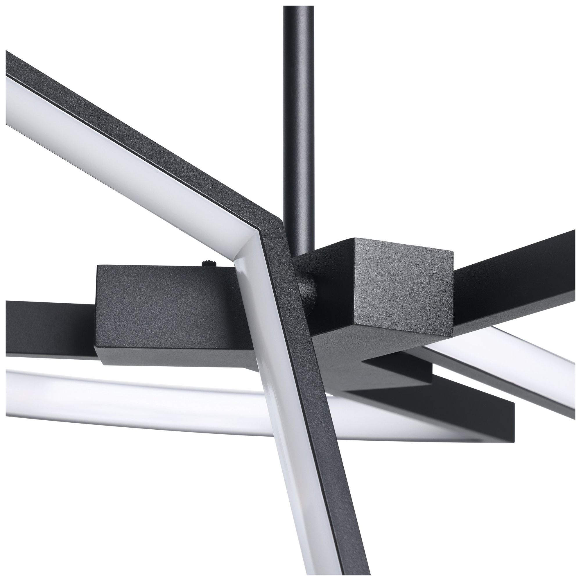 Image 5 Thesis Alfie 30" 3 Light Textured Black 3CCT LED Chandelier more views