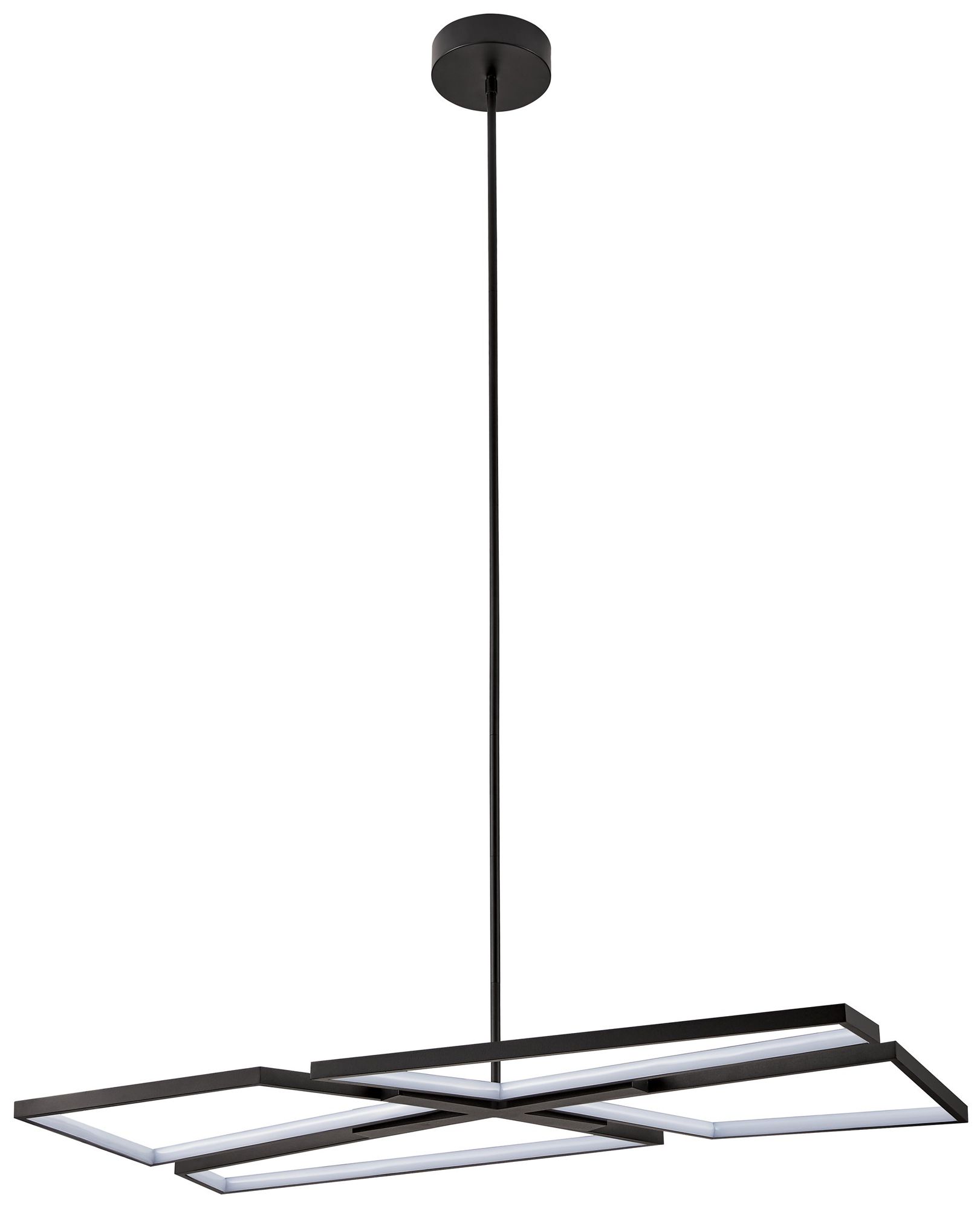 Image 2 Thesis Alfie 40" 4 Light Textured Black 3CCT LED Chandelier