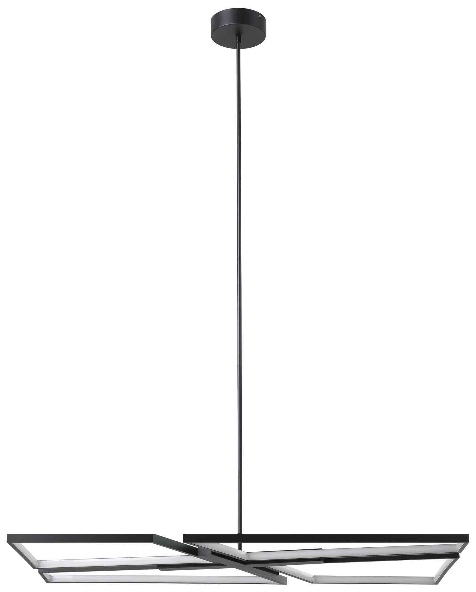 Image 3 Thesis Alfie 40" 4 Light Textured Black 3CCT LED Chandelier more views