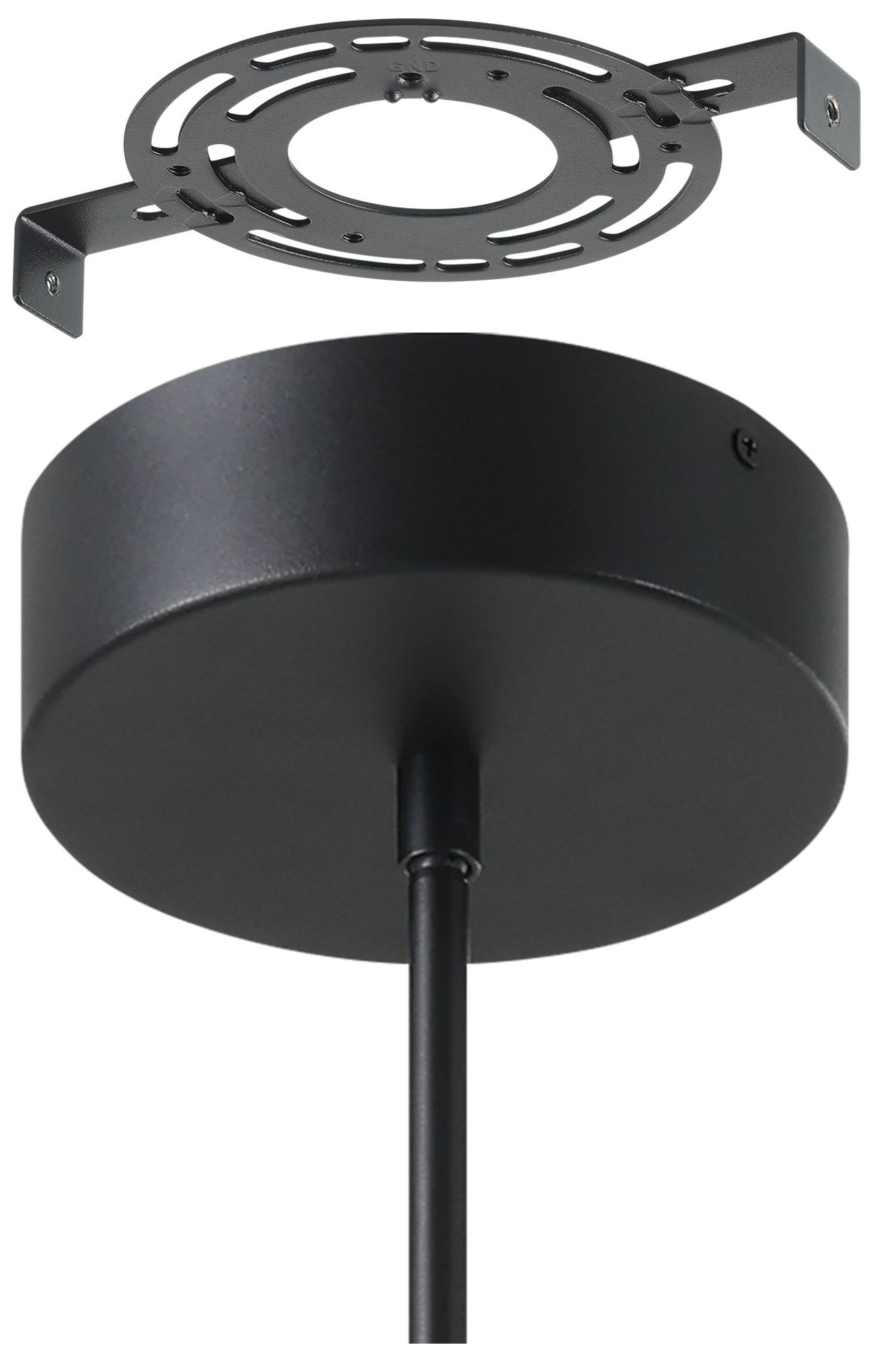 Image 6 Thesis Alfie 40" 4 Light Textured Black 3CCT LED Chandelier more views