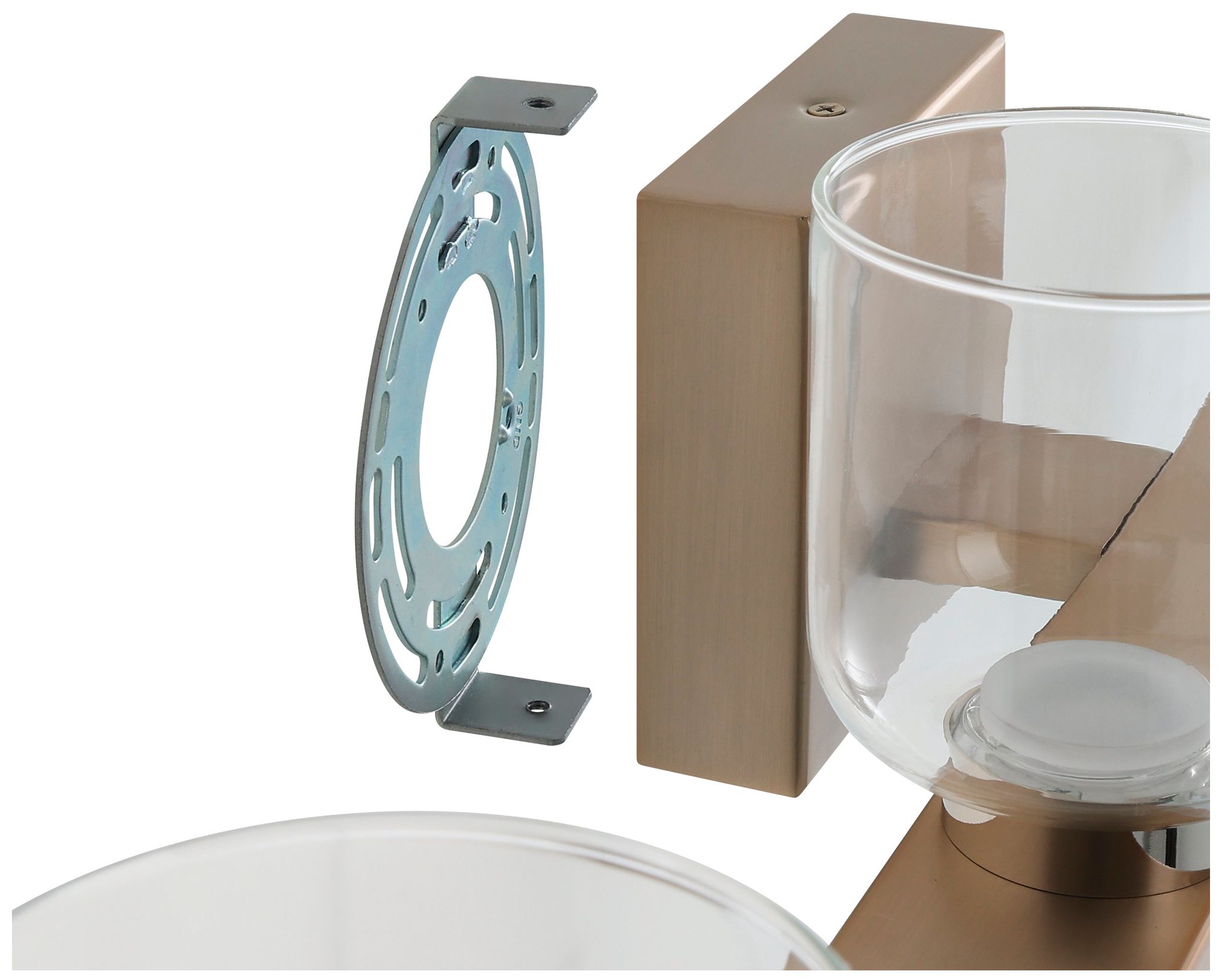 Image 6 Thesis Amelia 34" Champagne Gold and Polished Nickel 5CCT LED Vanity Light more views