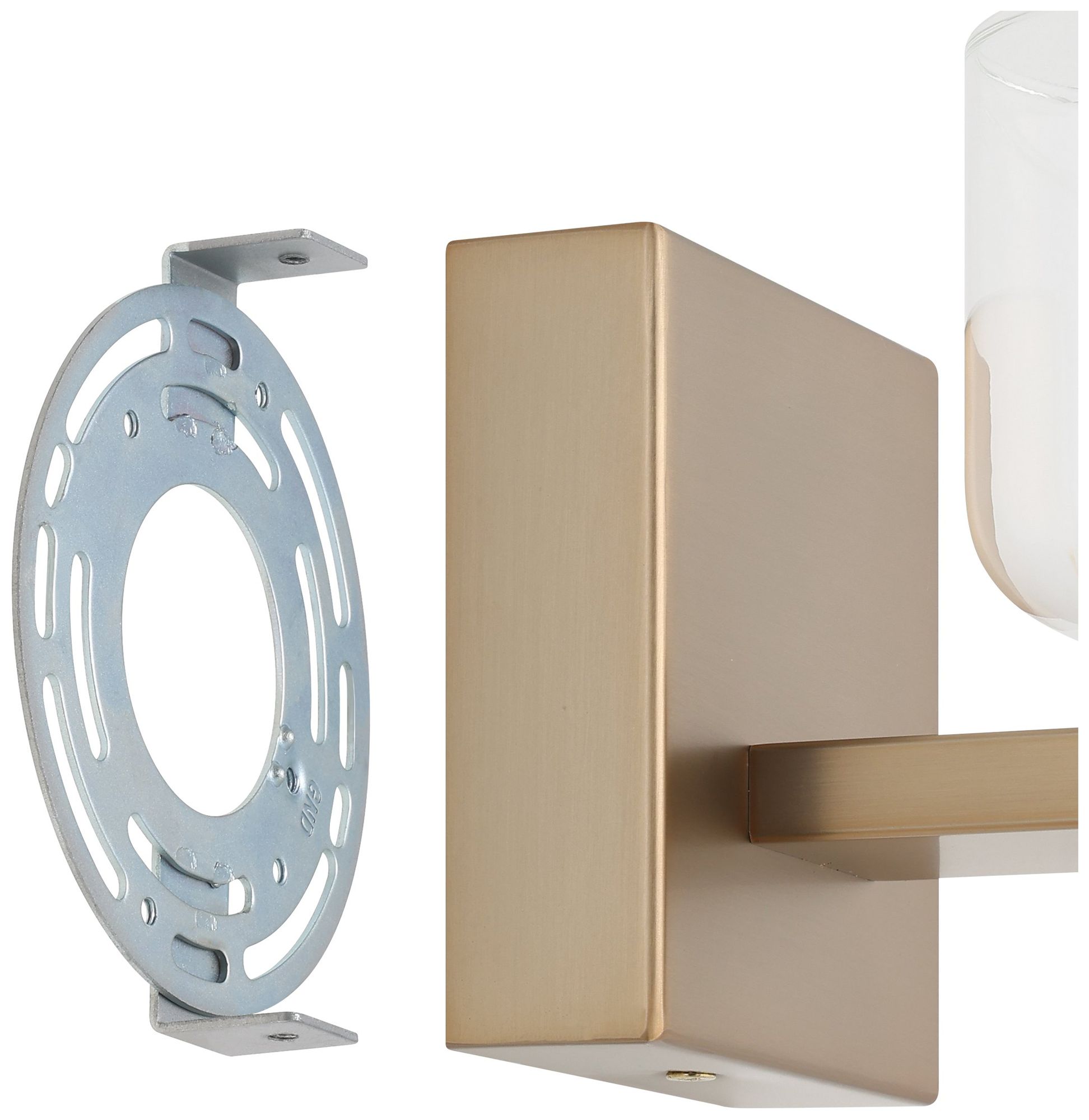 Image 6 Thesis Amelia 4" Champagne Gold and Polished Nickel 5CCT LED Vanity Light more views