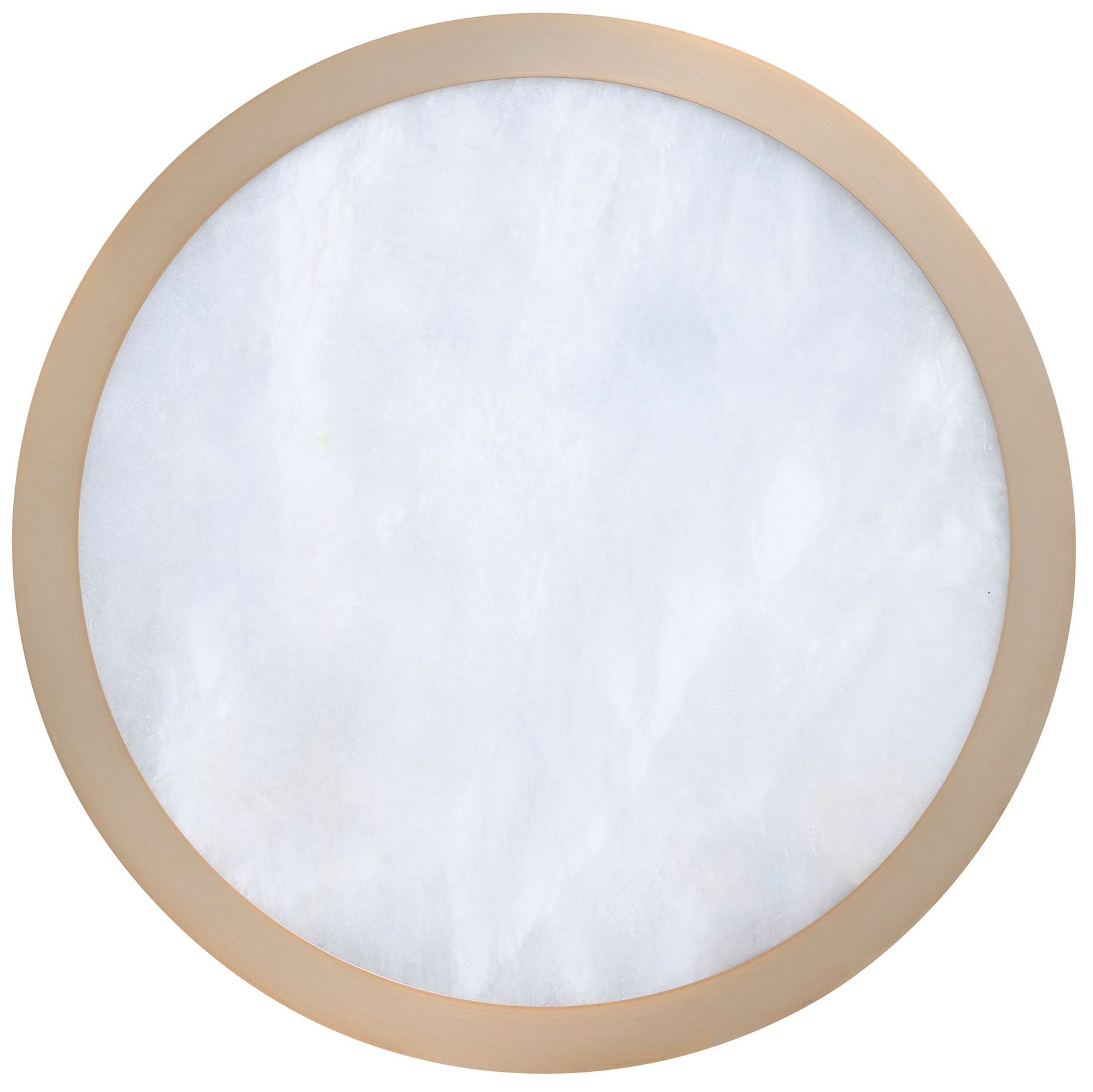Image 4 Thesis Argyle 12" Champagne Gold/Natural Alabaster 5CCT LED Flush Mount more views