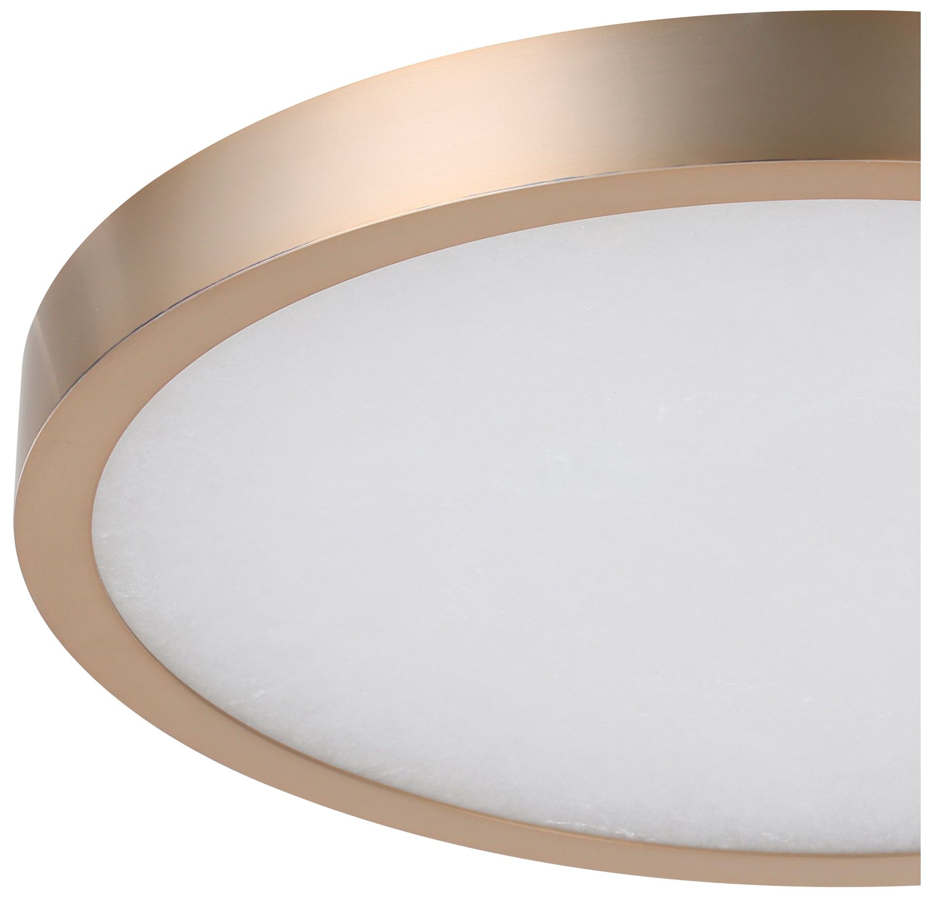 Image 5 Thesis Argyle 16" Champagne Gold & Natural Alabaster 5CCT LED Flush Mount more views