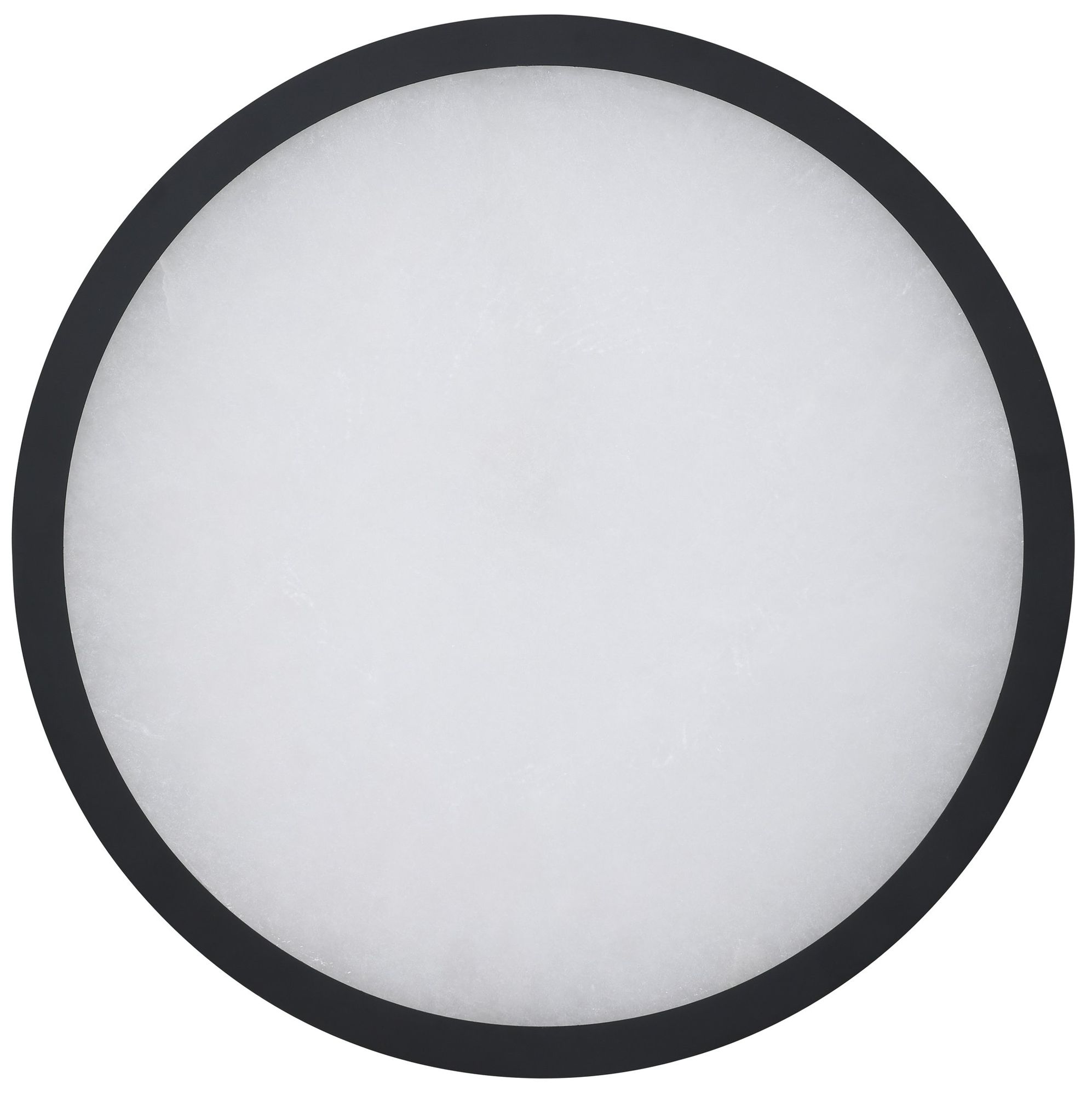 Image 4 Thesis Argyle 16" Textured Black, Natural Alabaster 5CCT LED Flush Mount more views