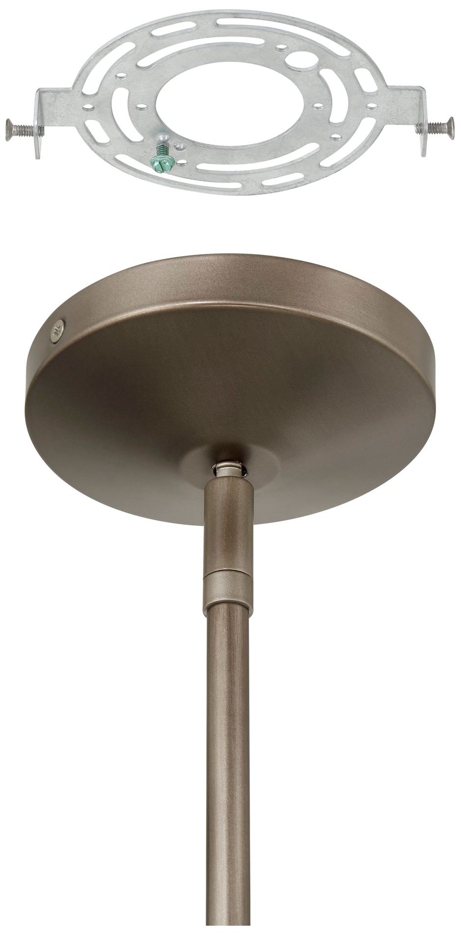 Image 5 Thesis Avril 29" 6 Light Forged Bronze Chandelier more views