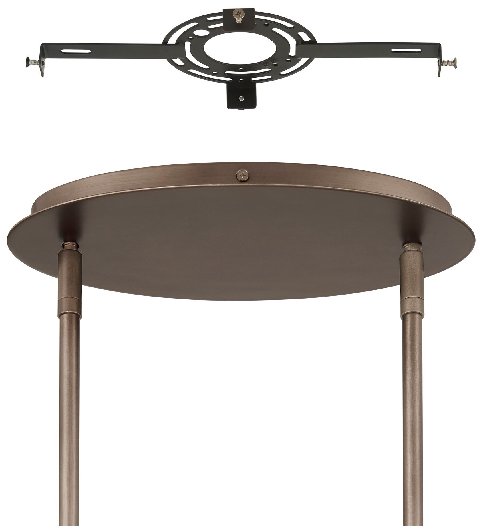 Image 5 Thesis Avril 42" 8 Light Forged Bronze Chandelier more views