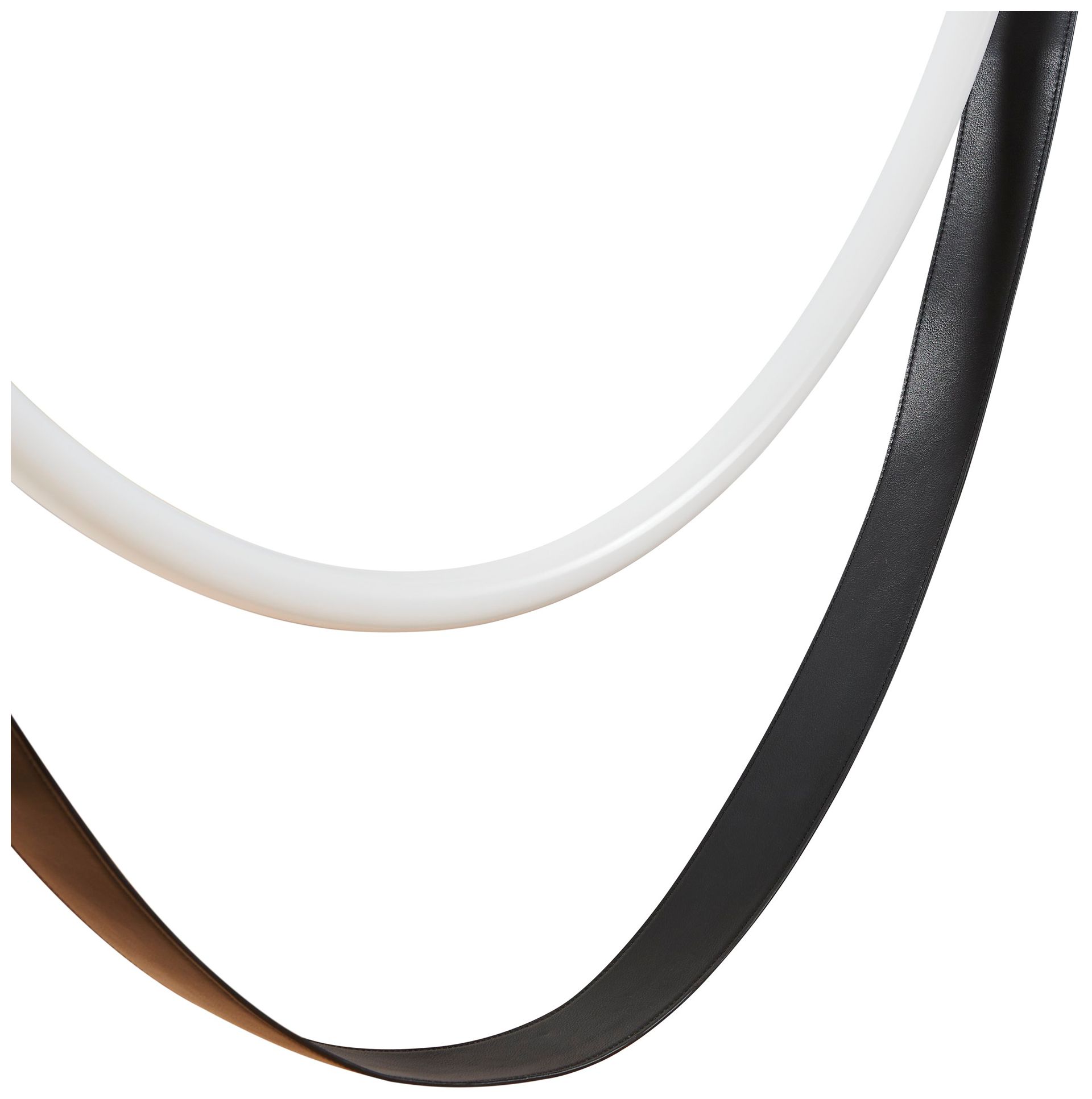 Image 5 Thesis Ayers 59" 1 Lt Champagne Gold with Black and Brown LED Chandelier more views