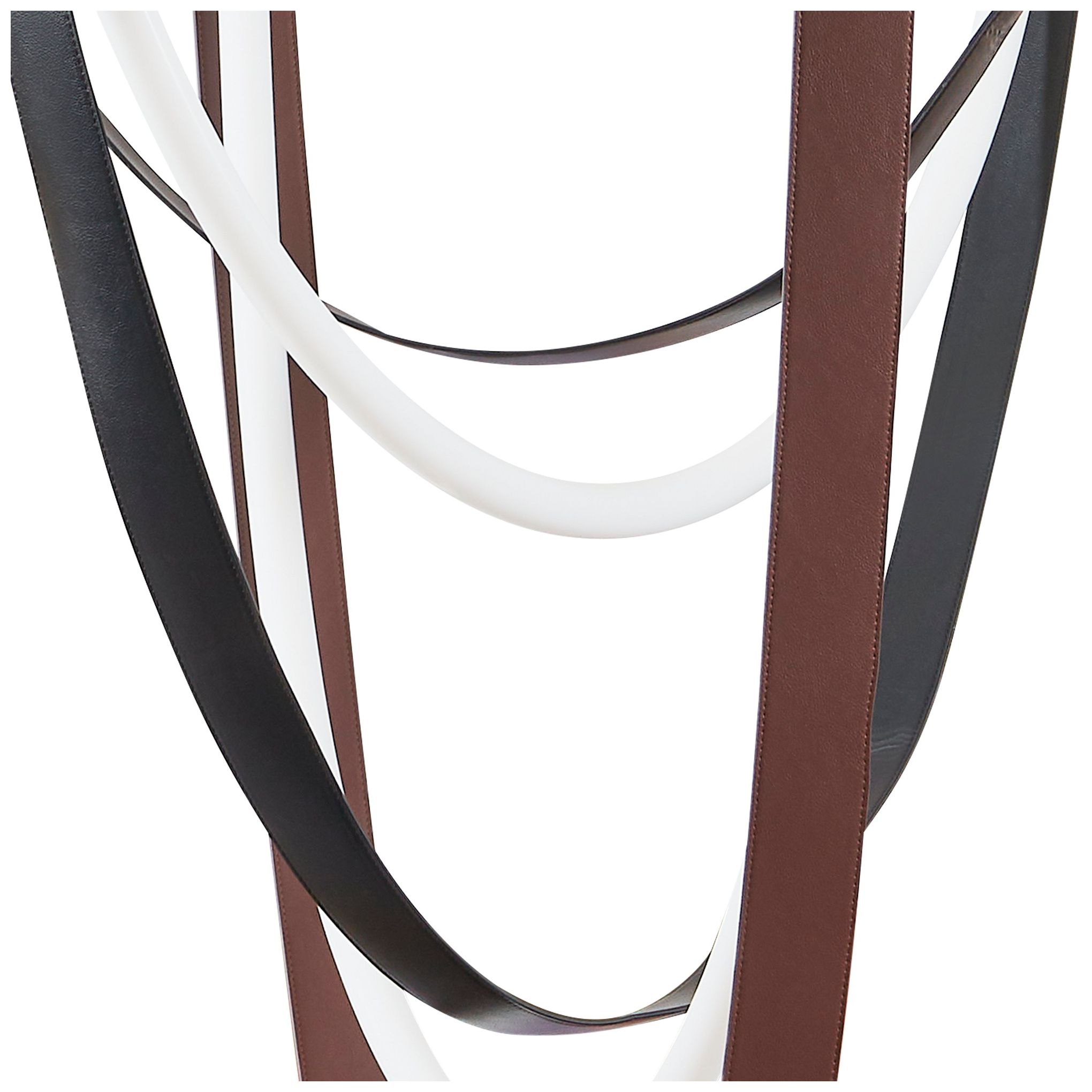 Image 6 Thesis Ayers 59" 3 Light Champagne Gold w/ Black and Brown LED Chandelier more views