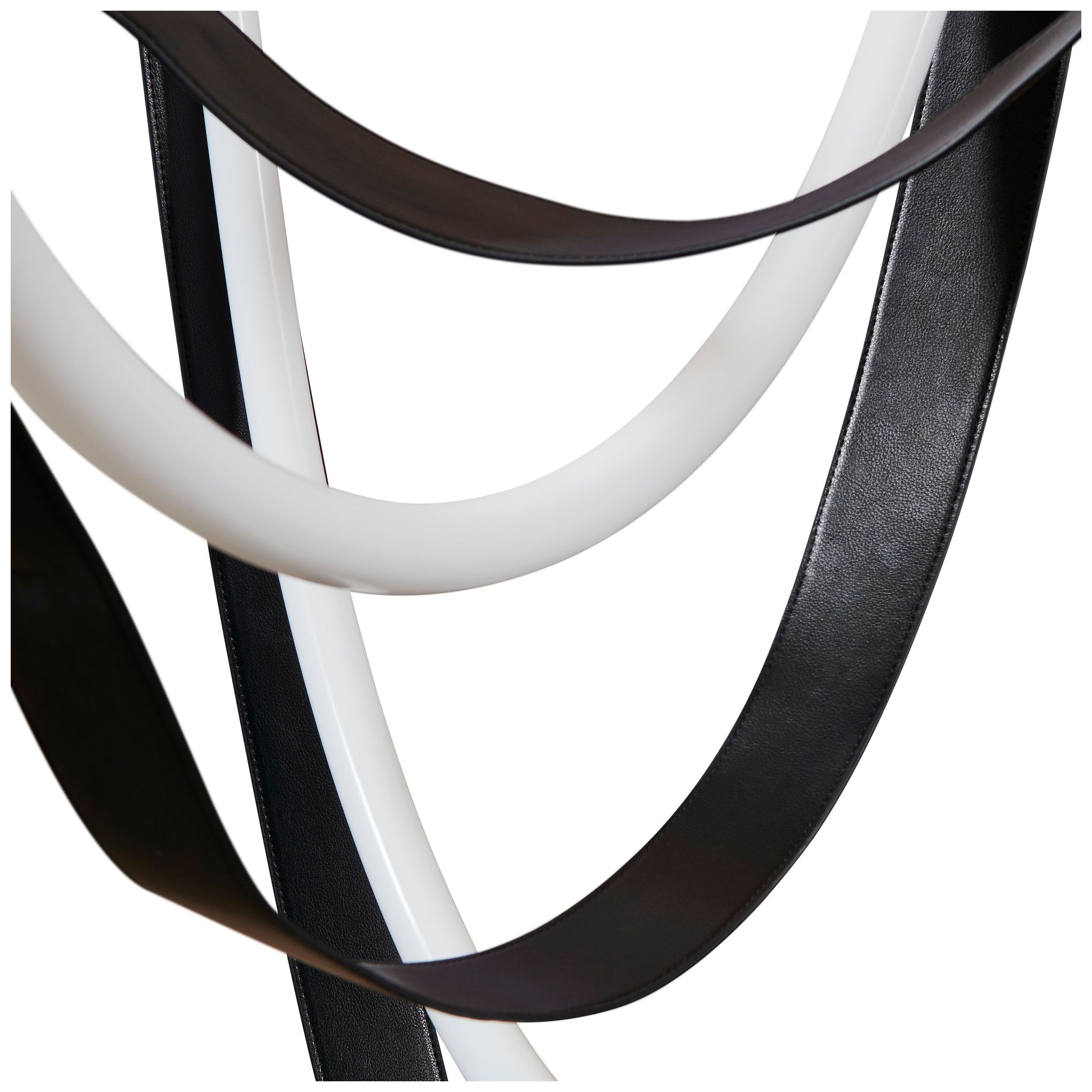 Image 7 Thesis Ayers 59" 3 Light Champagne Gold w/ Black and Brown LED Chandelier more views