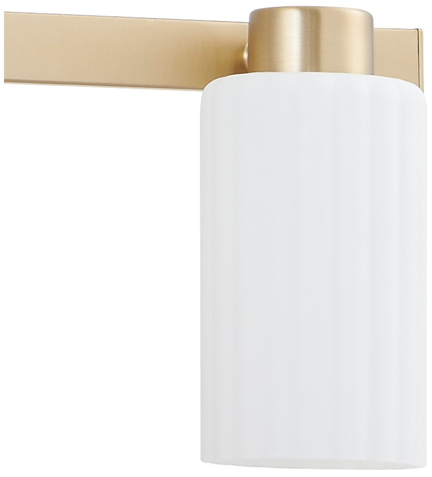 Image 5 Thesis Bedminster 24" Champagne Gold Vanity Light, Etched Opal Glass S more views
