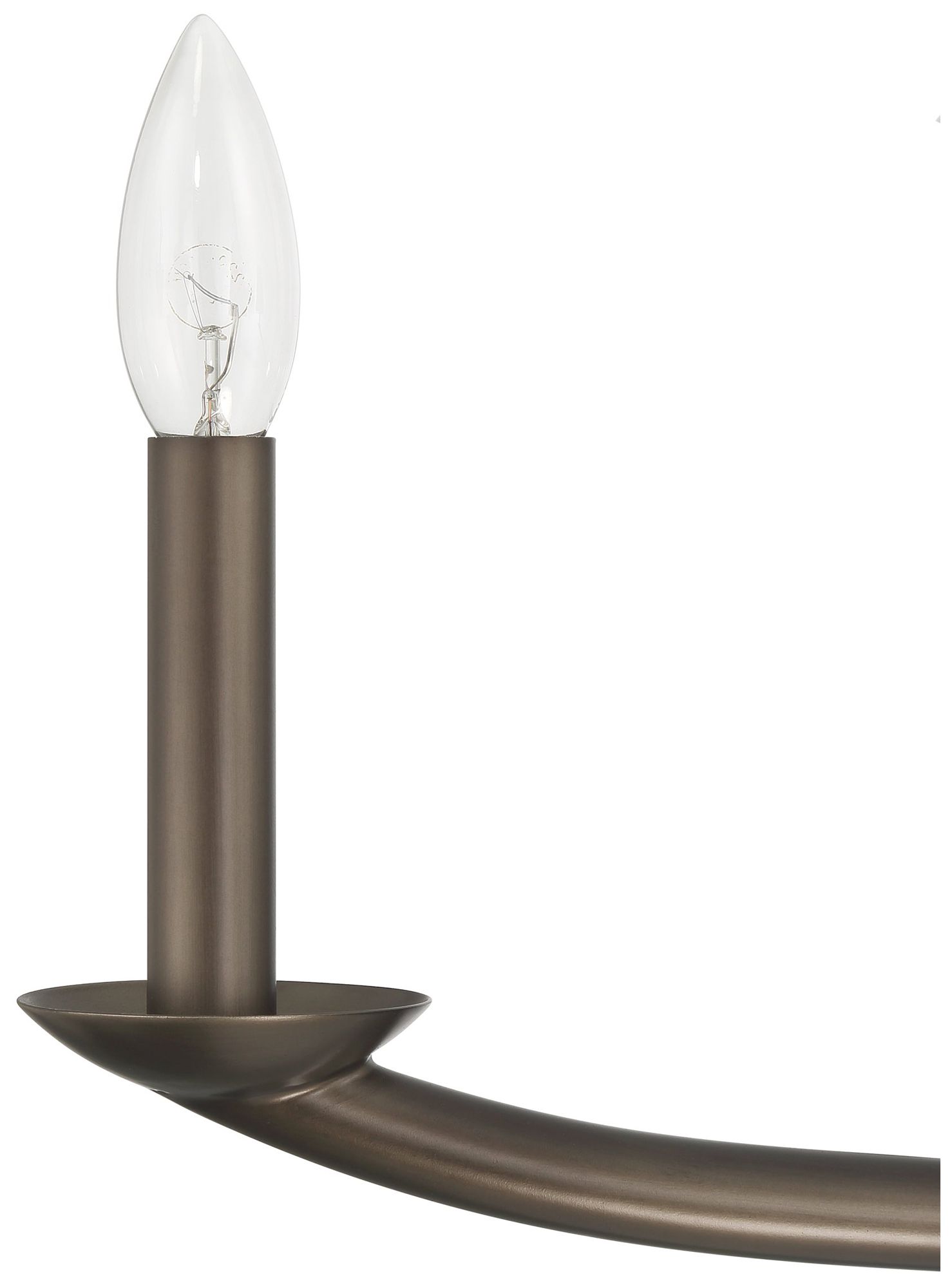 Image 5 Thesis Bethany 56" 2 Light Forged Bronze Linear Chandelier more views