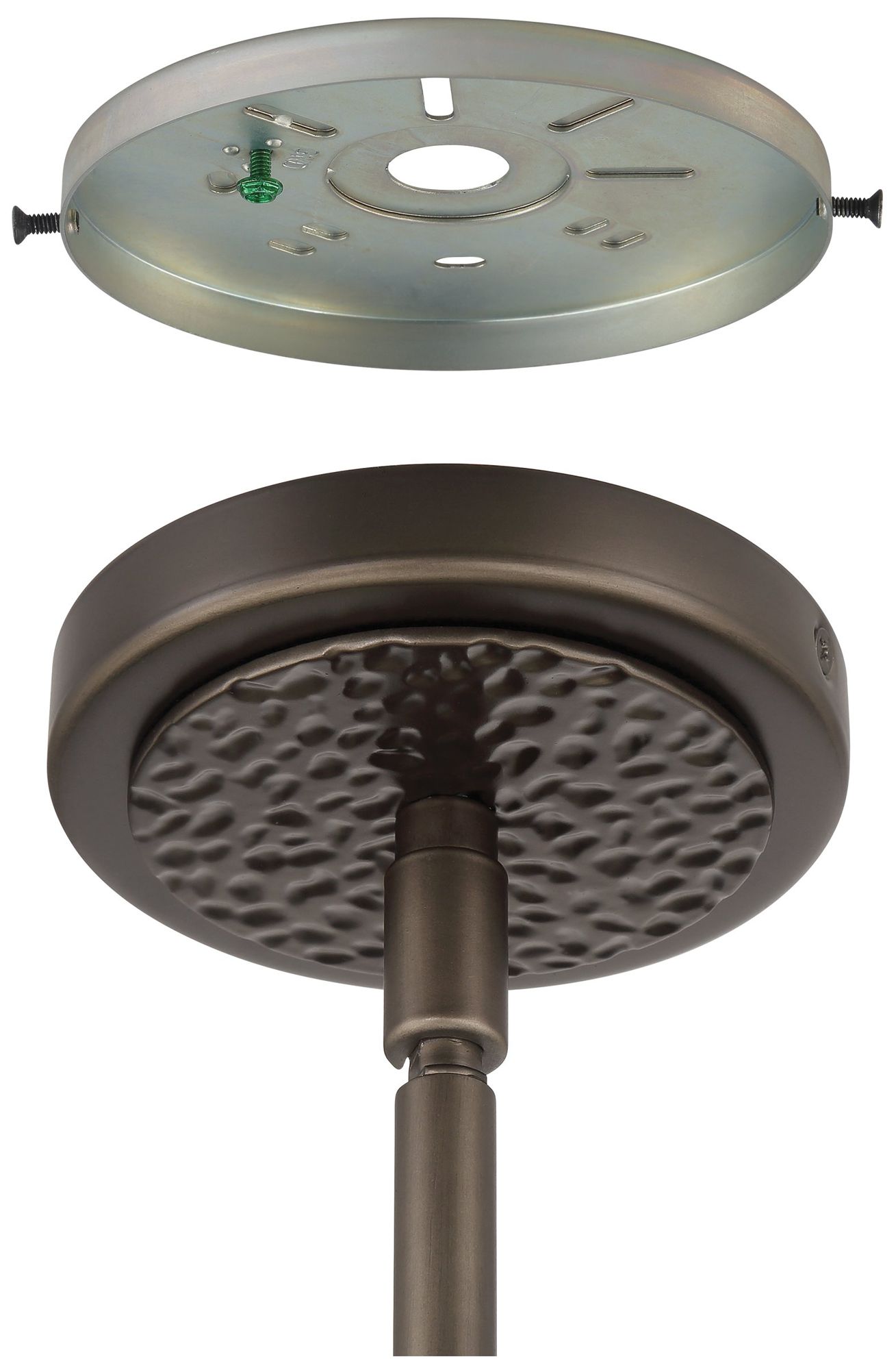 Image 6 Thesis Bethany 56" 2 Light Forged Bronze Linear Chandelier more views