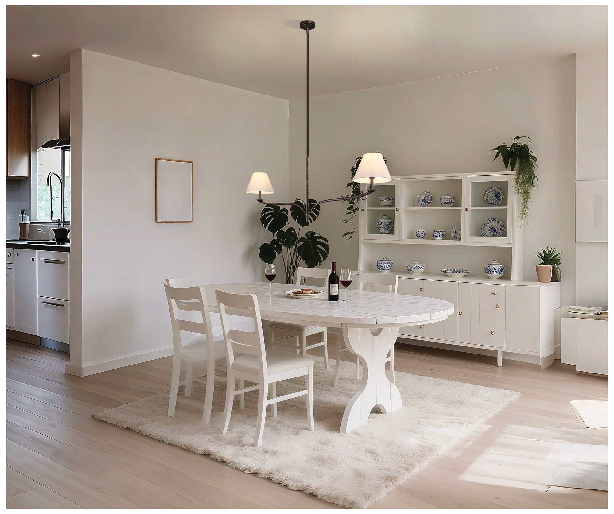 Image 7 Thesis Bethany 56" 2 Light Forged Bronze Linear Chandelier more views