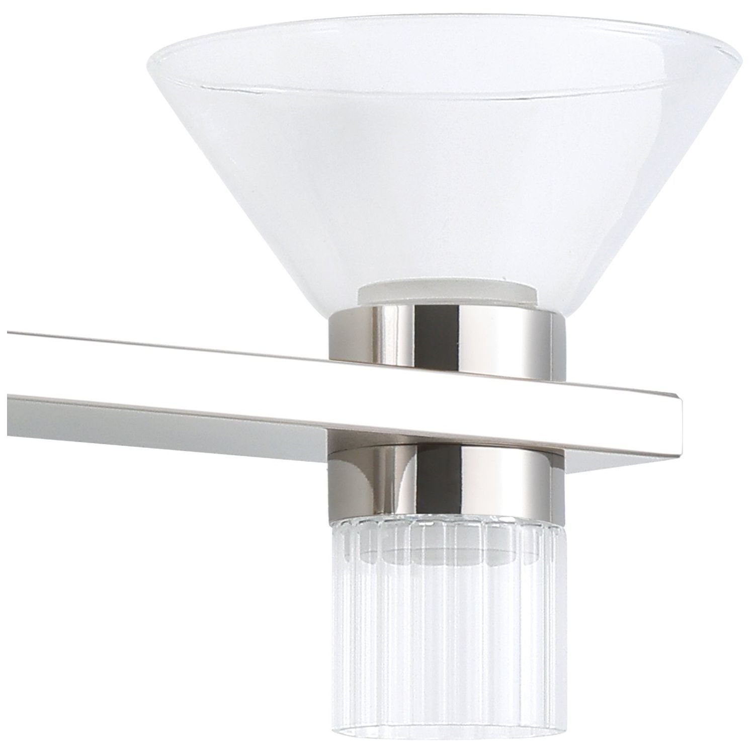 Image 6 Thesis Blake 35" Polished Nickel and Champagne Gold 5CCT LED Vanity Light more views