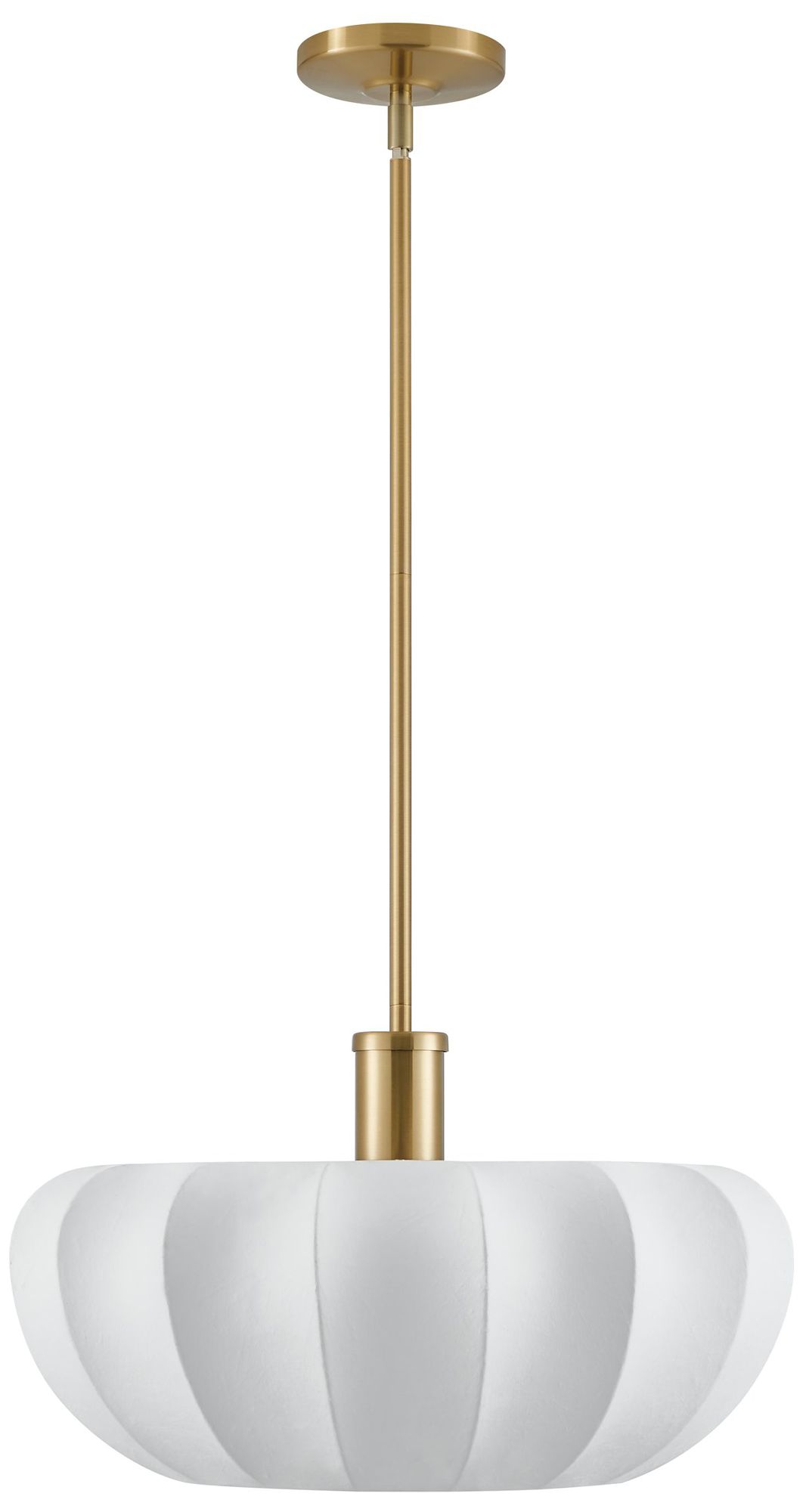 Image 4 Thesis Bryony 22" 4 Light Brushed Gold Convertible Pendant more views