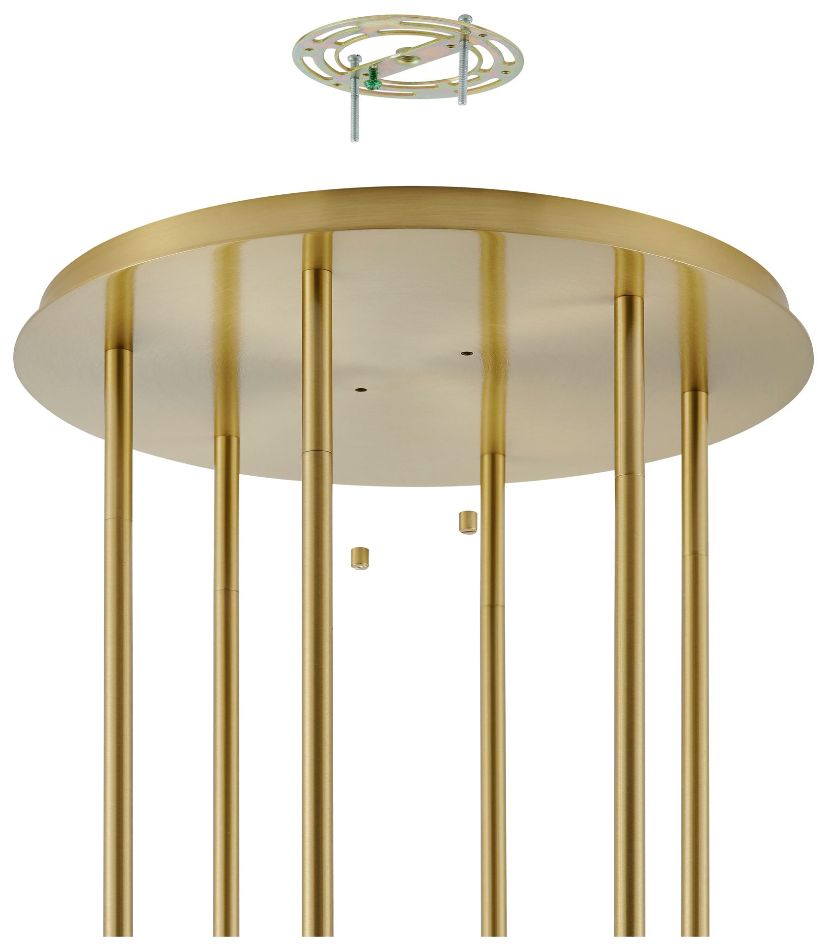 Image 5 Thesis Bryony 48" 6 Light Brushed Gold Chandelier more views