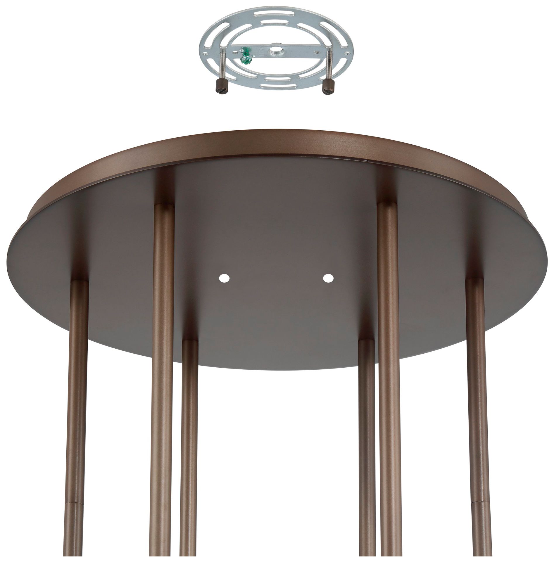 Image 5 Thesis Bryony 48" 6 Light Forged Bronze Chandelier more views